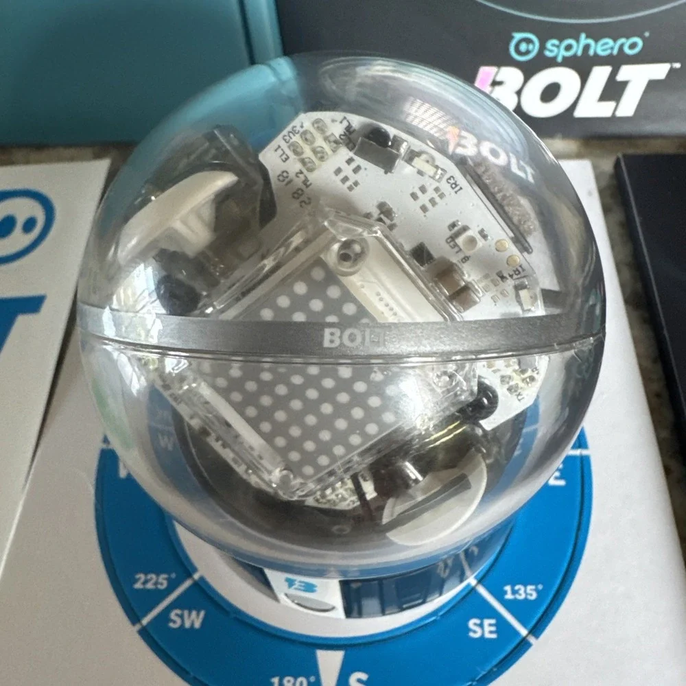 Sphero BOLT K002 Coding & AI Learning Robot Ball App Enabled Robot w/Charger Box